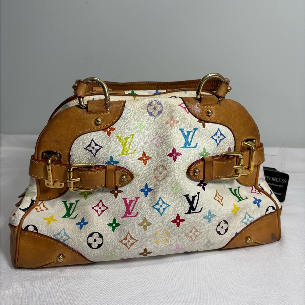 Authentic LOUIS VUITTON Claudia multicolor handbag with certificate - Picture 2 of 15